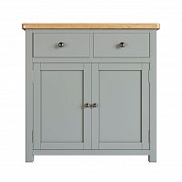 комод jules verne две дверки два ящика серый коричневая столешница в Нижневартовске