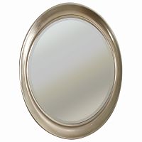 овальное зеркало настенное серебро oval antique silver в Нижневартовске