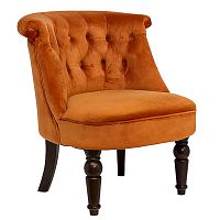 кресло низкое велюр терракотовый 46*61*70см в Нижневартовске
