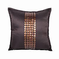 декоративная подушка handwork exclusive квадратная коричневая в Нижневартовске