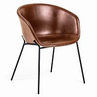 кресло zadine светло-коричневое пу от la forma (ex julia grup) в Нижневартовске