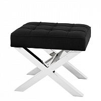 табуретка beekman place от eichholtz черный матовый, хром в Нижневартовске