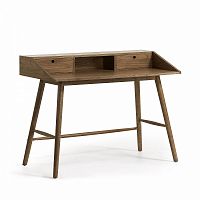 письменный стол с двумя ящиками thriller от la forma (ex julia grup) коричневый в Нижневартовске