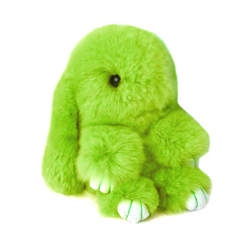 меховой зайка брелок салатовый в Нижневартовске