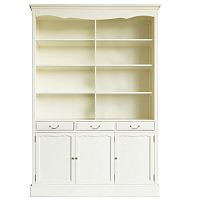 шкаф leontina для посуды 8 полок и 3 закрытых секции бежевый в Нижневартовске