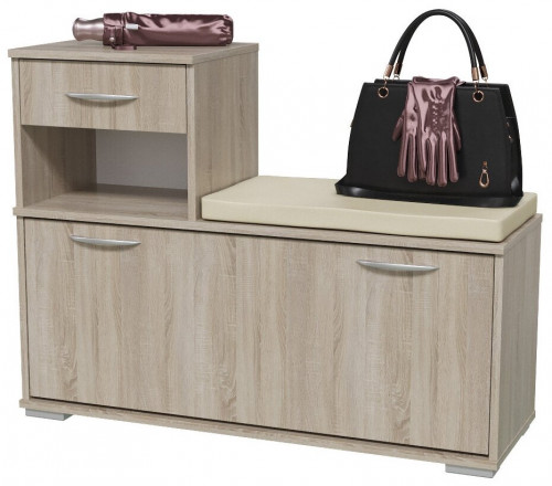 тумба под обувь лира, цвет дуб сонома в Нижневартовске