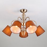 потолочная люстра eurosvet lilly 60074/5 античная бронза в Нижневартовске
