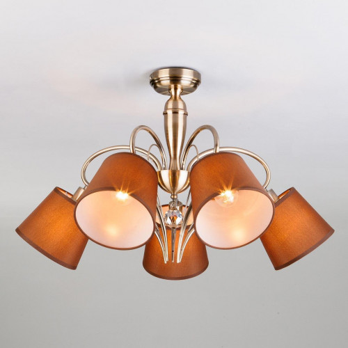 потолочная люстра eurosvet lilly 60074/5 античная бронза в Нижневартовске