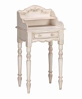 тумбочка-бюро прикроватная марсель фасад: молочно-белая (марсель), с узором, с состарива молочно-б в Нижневартовске