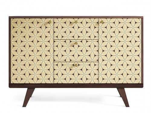 комод thimon темный дуб / принт 053 в Нижневартовске