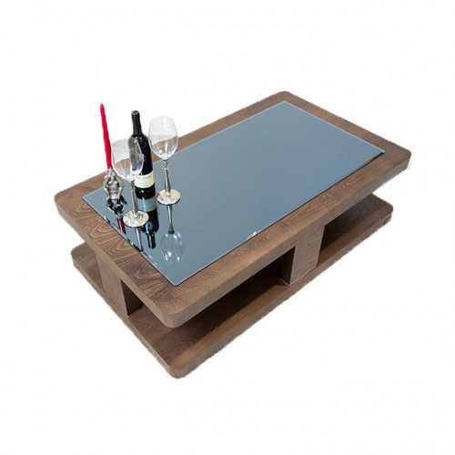 стол журнальный vision glass коричневый в Нижневартовске