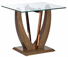 стол бежевый 66х61х61 см орех, розовое золото в Нижневартовске