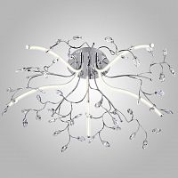 потолочная светодиодная люстра eurosvet 90036/5 хром в Нижневартовске