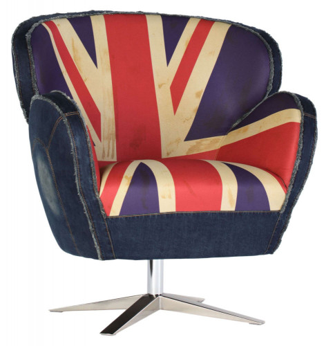 кресло aizek uk flag красное-синее в Нижневартовске