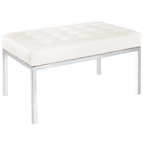 скамья bench белая кожа в Нижневартовске