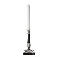 подсвечник классический черный с серебром резной perignon от eichholtz, 27 см в Нижневартовске