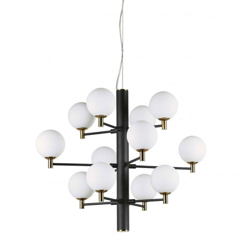 подвесная люстра ideal lux copernico sp12 nero в Нижневартовске