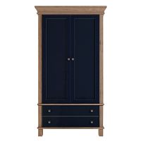 шкаф двухстворчатый jules verne из березы и ясеня синий в Нижневартовске