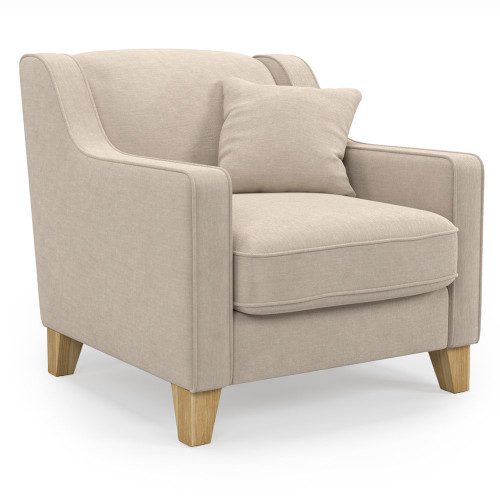 кресло halston, бежевое в Нижневартовске