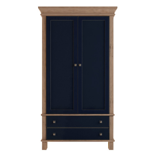 шкаф двухстворчатый jules verne из березы и ясеня синий в Нижневартовске