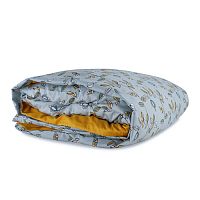 пододеяльник двухсторонний из сатина горчичного цвета с принтом ягоды тайги в Нижневартовске