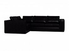 диван igarka трехместный угловой черный с левым модулем в Нижневартовске