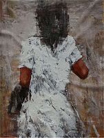 картина маслом девушка в белом в Нижневартовске