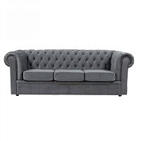 диван честерфилд большой прямой серый в Нижневартовске