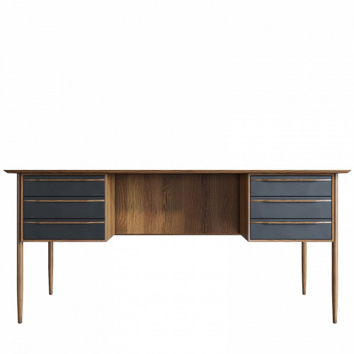 рабочий столbruni black с ящиками черный в Нижневартовске