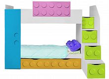 кровать подростковая двухъярусная с дополнительным спальным местом правая леголенд в Нижневартовске