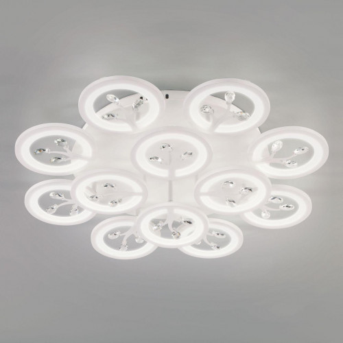 потолочная светодиодная люстра eurosvet albero 90142/12 белый в Нижневартовске