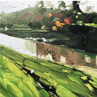 картина маслом река в Нижневартовске