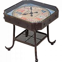 столик приставной antique clock черный в Нижневартовске