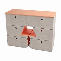 комод лампа беленый дуб и персиковый от odingeniy в Нижневартовске