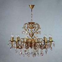 подвесная люстра ambiente alicante 8888/12 ab tear drop бронза в Нижневартовске