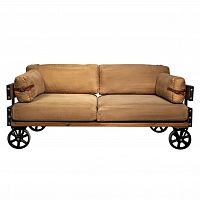 диван loft двухместный прямой коричневый в Нижневартовске