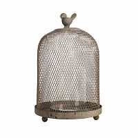 подсвечник-клетка металлический с птицей коричневый bennett, 25,8 см в Нижневартовске