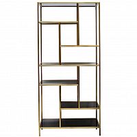 стеллаж gold line золотистый/черный в Нижневартовске