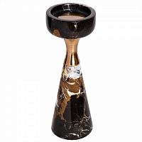 подсвечник черный мраморный, 19 см в Нижневартовске