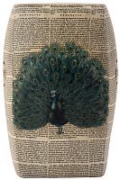 керамический столик-табурет garden stool с павлином в Нижневартовске