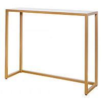 консоль с мраморной столешницей, золото 100х81х30 в Нижневартовске
