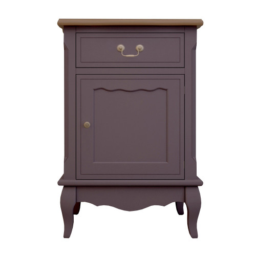 прикроватная тумба leontina lavanda с ящиком и дверцей лавандовая в Нижневартовске
