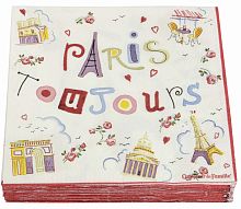 салфетки бумажные пари тужур ( шт) comptoir de famille в Нижневартовске