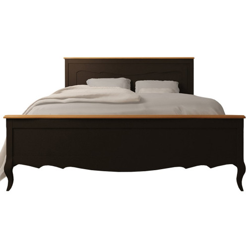 кровать двуспальная дизайнерская 180х200 черная leontina black в Нижневартовске