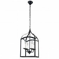 дизайнерская подвесная люстра spot light cage 9500404 черная в Нижневартовске