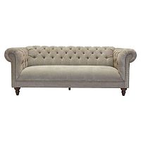 диван честерфилд трехместный прямой бежевый в Нижневартовске