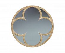 зеркало деревянное круглое с декором клевер диаметр 60 см clover в Нижневартовске