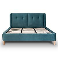 кровать двуспальная 180х200 из велюра бирюзовая brighton в Нижневартовске