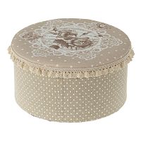 коробка с крышкой margie бежевого цвета в Нижневартовске