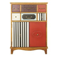 вертикальный комод gouache birch (2 ящика) разноцветный в Нижневартовске